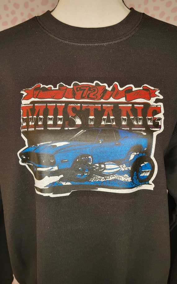 Vintage Ford Mustang Muscle Car Graphic Sweatshir… - image 4