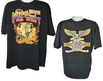 1999 Bike Week Daytona Beach FL, Back Print, An American Tradition, 58th Annual, Men's Size 2X