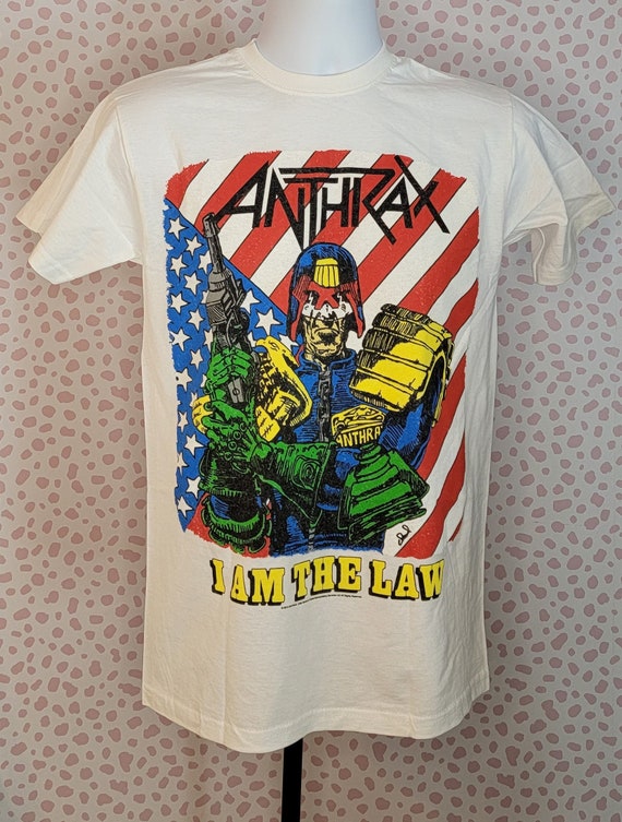 アンスラックス ヴィンテージ バンド T シャツI Am The Lawジャッジ