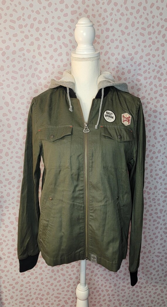 HARLEY DAVIDSON ミリタリージャケット オリーブグリーン HARLEY DAVIDSON ミリタリージャケット オリーブグリーン HARLEY