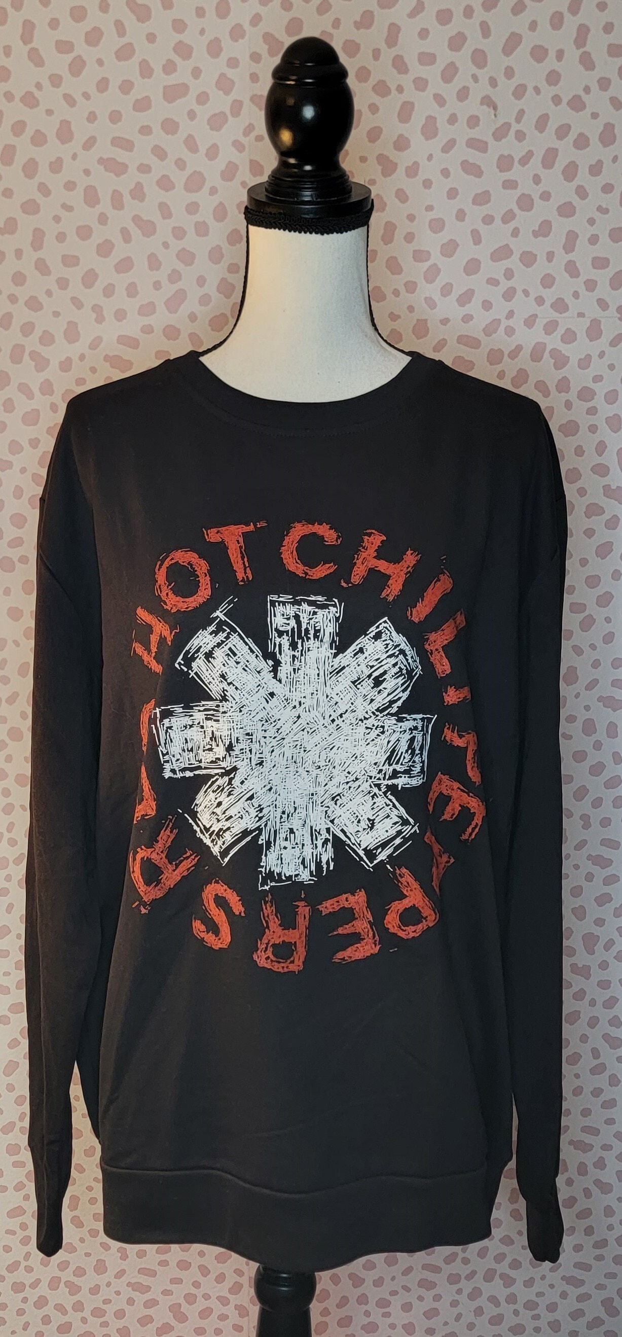 Red Hot Chili Peppers Sweatshirt, Scribble Asterisk, High Quality Sweatshirt  Men's Size, By Rock Off