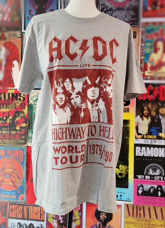 ACDC Highway to Hell World Tour 1979/1980 Vintage Style Band