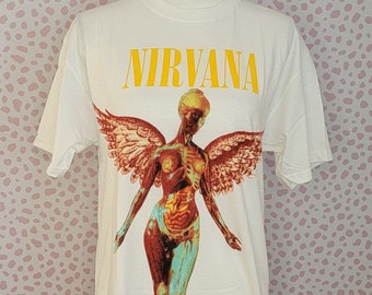 Nirvana In Utero Vintage Band Tee