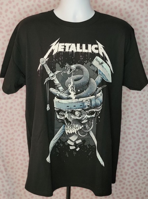 Metallica Vintage Style Band Tee Gildan Heavy Cotton Concert - Etsy Israel