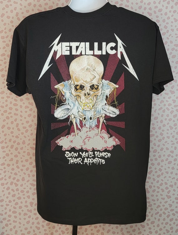【VINTAGE】llica Doris Pushead Tee Metallica Doris Artwork by Pushead Band Tee, Print on Back, Their