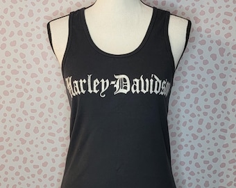 Vintage Harley Davidson Tank Top, Fitted Women's Size 2X, HD Indy West of Plainfield, IN
