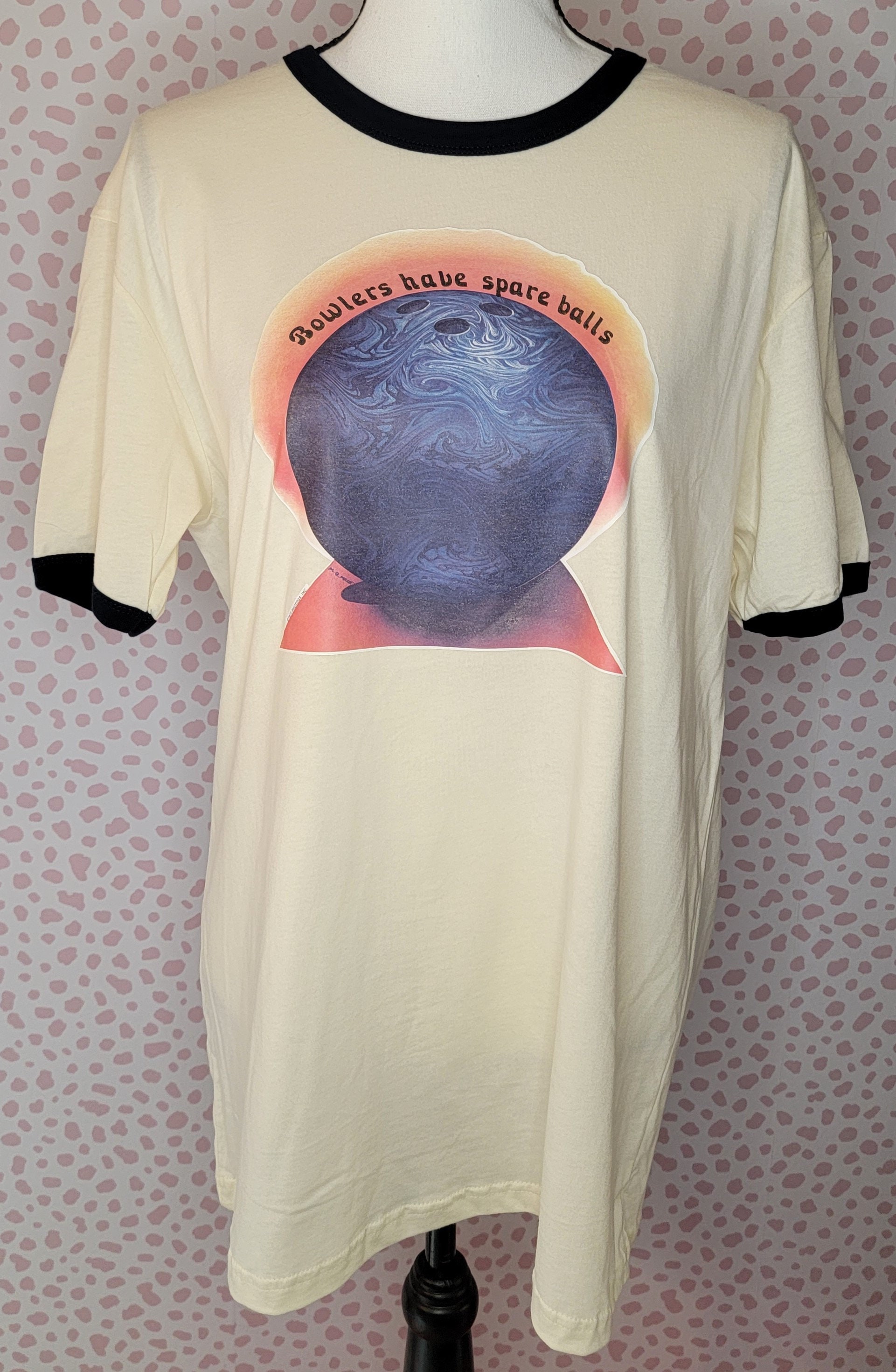 BALLSY Overdyed Ringer T-shirt L size