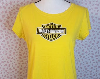 Harley Davidson Vintage Women's Tee, Killer Creek HD of Roswell, GA, Women's Size XL
