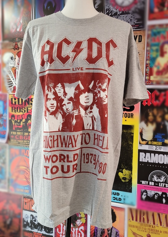 ACDC Highway to Hell World Tour 1979/1980 Vintage Style Band