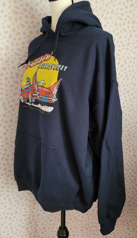 Cruisin' With My Baby, Vintage Graphic Hoodie, Na… - image 4