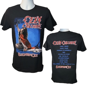 Ozzy Osbourne Blizzard of Ozz Vintage Style Band Tee, Back Print, Gildan Softstyle Concert Tee, Men&#39;s Size Small, High Quality by Rock Off