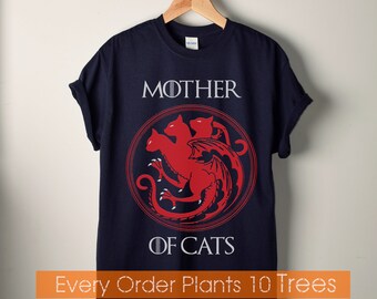 mother of cats tee