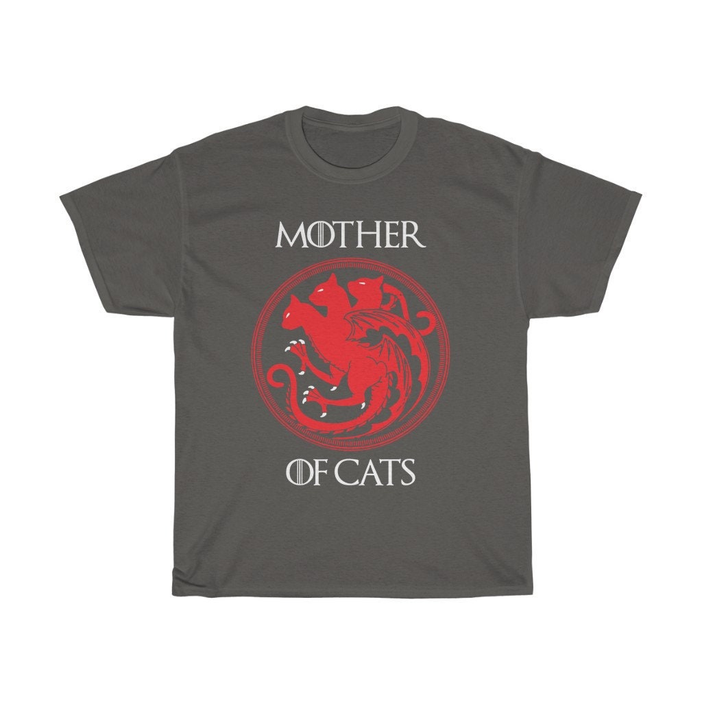 Mother of Cats Shirt Funny Cat Shirt Mother of Dragons - Etsy