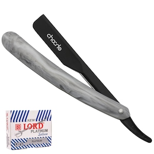 ChoCho Track Straight Razor Stainless Steel with 100 blades Single Edge Blade Barber Shaving Razor for Men Professional Cut Throat Razors