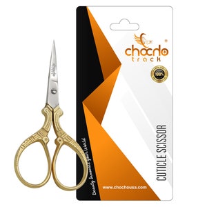 ChoCho Track Cuticle Scissor Manicure Pedicure Eyelashes Trimmer Scissors Facial Hair Grooming Scissors Nose Hair Beard Eyebrow