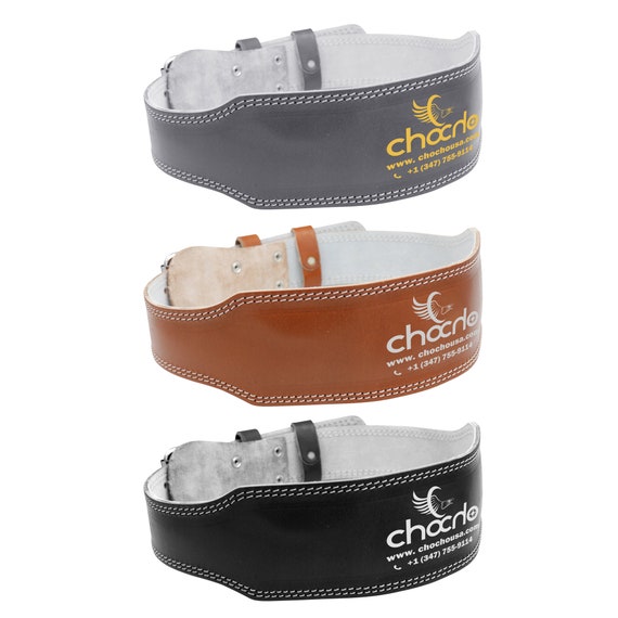 Cintura Per Sollevamento Pesi In Pelle Resistente Palestra Body Building 10 Fori Regolabili 10,2 Cm Imbottito Lombare Supporto Per La Schiena Esercizio Powerlifting Fitness (2XL, Nero Jet