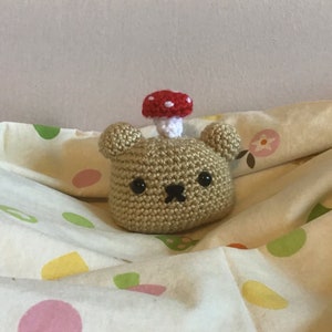 Crochet Mushroom Bear Plushie