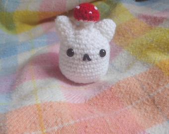 Crochet Mushroom Cat Plushie