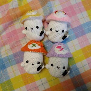 Crochet Care Bears Inspired Danger Mushroom Plushie