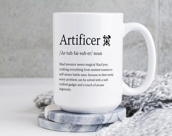 DnD Artificer Mug: Dungeons and Dragons Gift