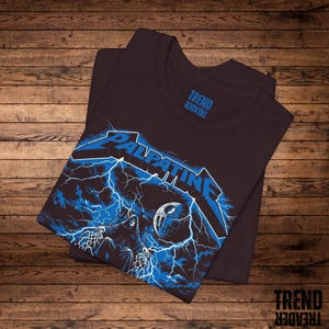 Palpatine Fahrt auf dem Blitz Shirt, lustiges Star Wars Metal Parodie T-Shirt, Sith Lord Kaiser Tshirt, Dark Side Musik Mashup, Heavy Metal Geschenk Bild 6