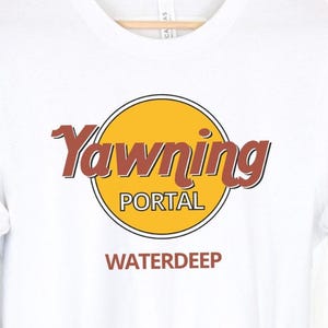 Yawning Portal Shirt Funny DND Parody Hard Rock Cafe T-Shirt  Dungeons And Dragons Gift For Dm,  Waterdeep T-Shirt -  Gift for DND Player
