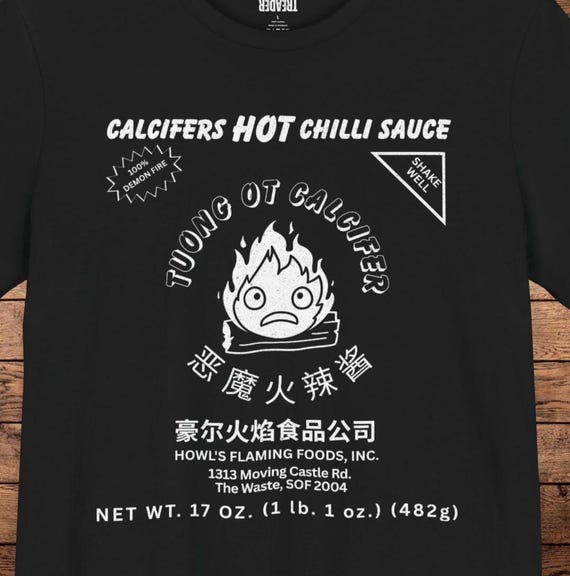 Calcifer Hot Sauce Shirt: Funny Howl
