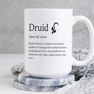 DnD Druid Dungeons and Dragons Druid Mug DnD Mug Dungeons and Dragons Gifts Druid Gift DnD Player Gifts Dungeon Master Gift