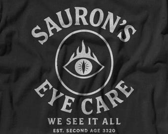 Lord of the Rings Shirt Sauron Eye Care Funny T-Shirt | LOTR Fan Gift | Middle Earth Graphic Tee | Unisex Nerdy Shirt | Fantasy Lover Gift