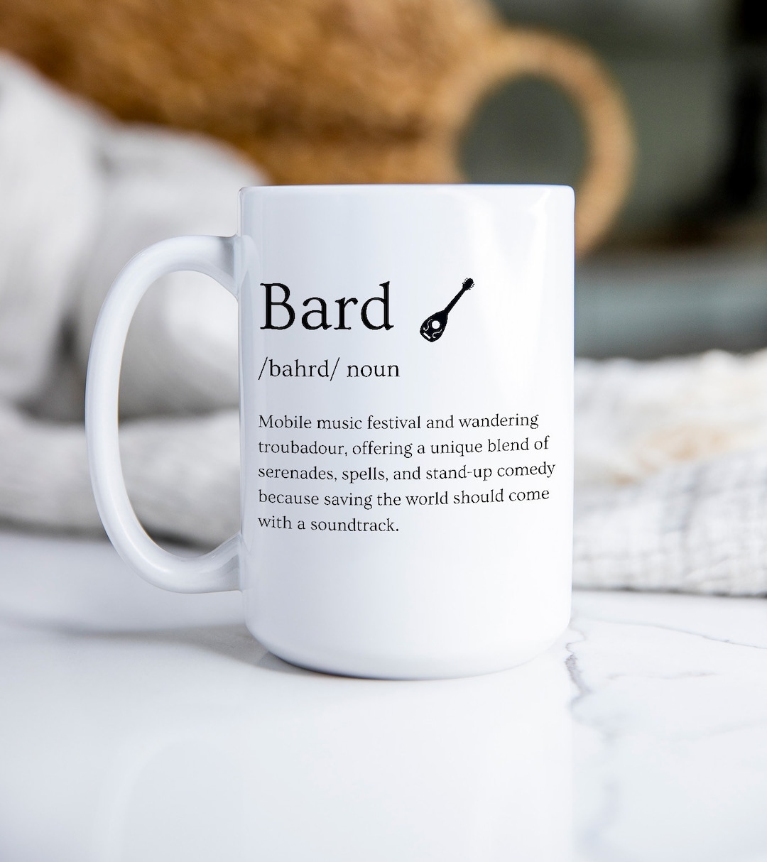 Dnd Bard Hilarious Definition Mug Funny Dungeons and Dragons Gift for