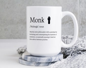 DnD Monk Mug: Dungeons and Dragons Gift for Dungeon Master
