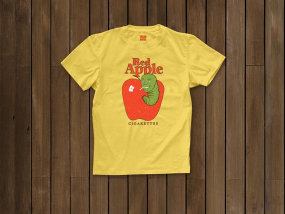 Vintage Red Apple Cigarettes T-shirt: Tarantino Film Buff Tee