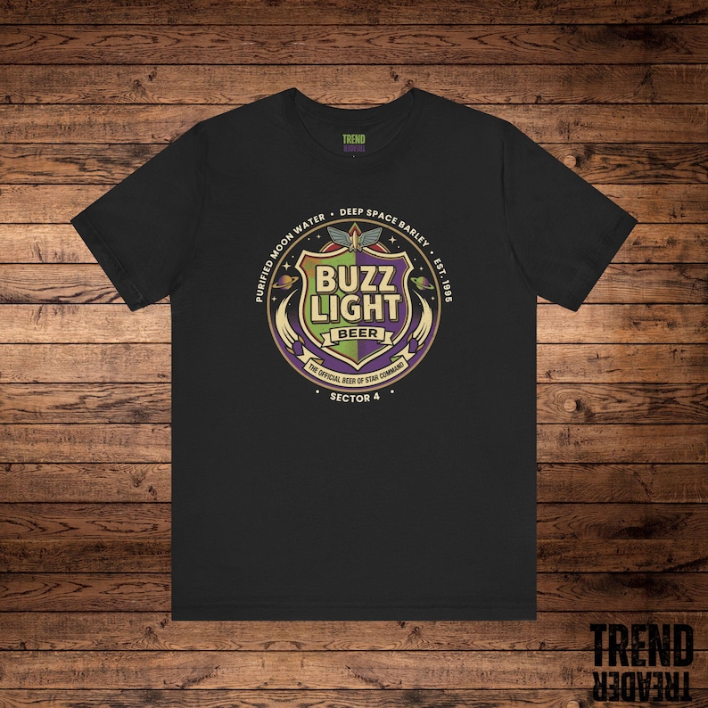 Buzz Light Beer Parody T-Shirt, Toy Story Inspired Disney Trip Tee, Funny Buzz Lightyear Beer Shirt, Star Command Adult Drinking Gift image 3