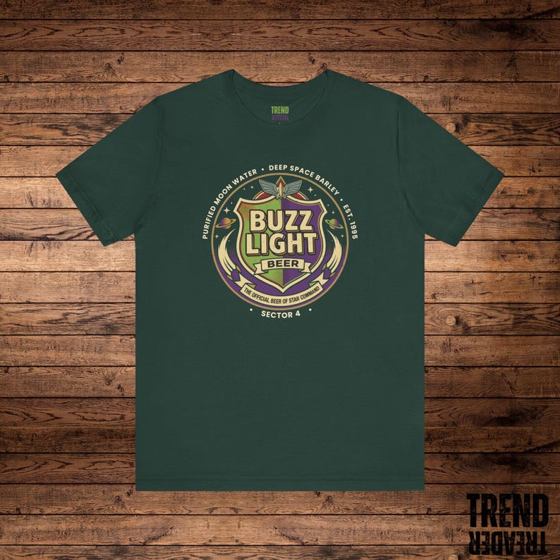 Buzz Light Beer Parody T-Shirt, Toy Story Inspired Disney Trip Tee, Funny Buzz Lightyear Beer Shirt, Star Command Adult Drinking Gift image 6