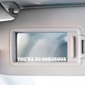 You&#39;re so Gorgeous Vinyl Sticker | Car Window/Rearview Mirror/Laptop Decal Sticker | Groovy Reputation Aesthetic |