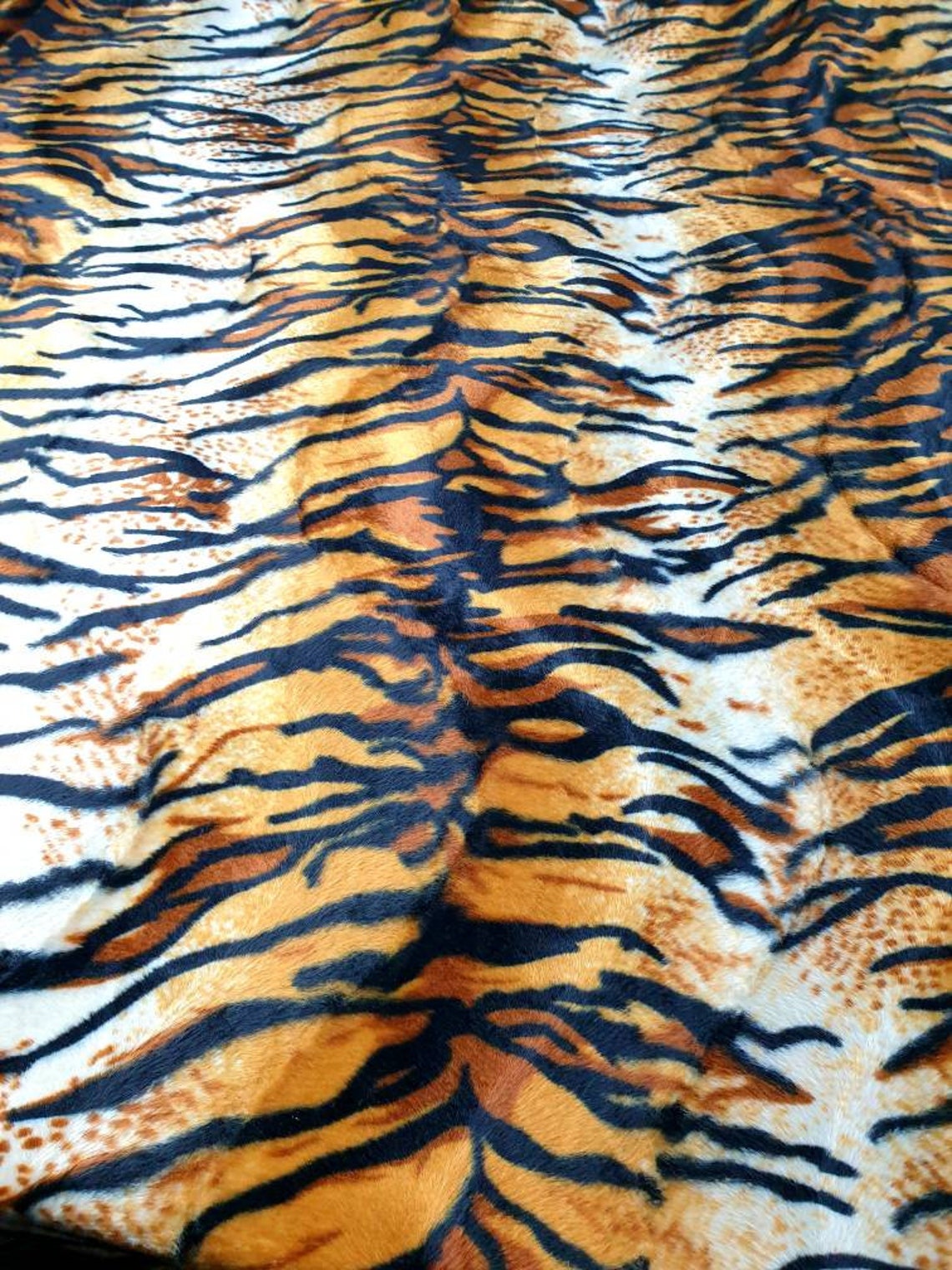 Animal print fabric tiger print fabric velboa fabric | Etsy