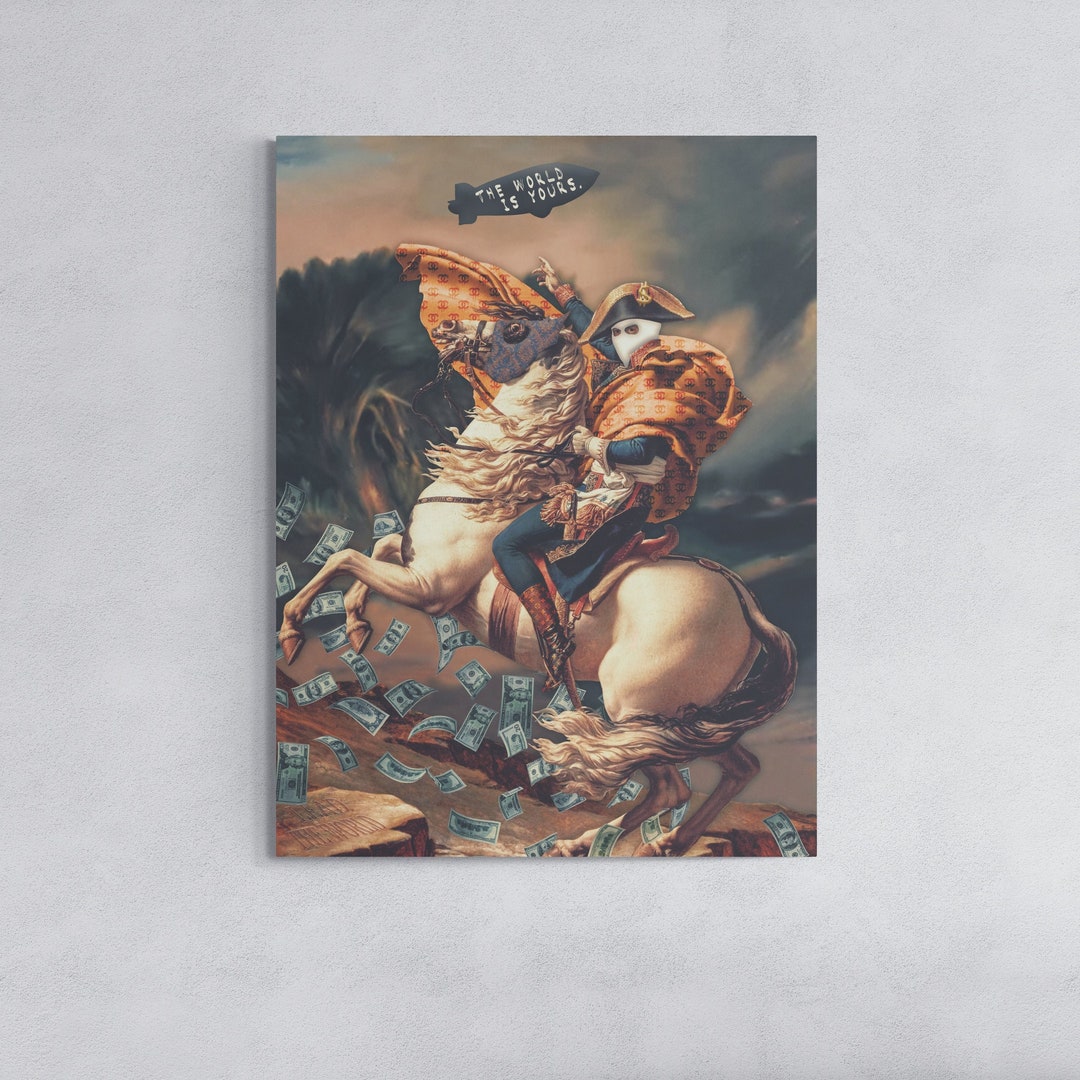 Victorian Wall Decor Royal Wall Art Altered Art the World is Yours