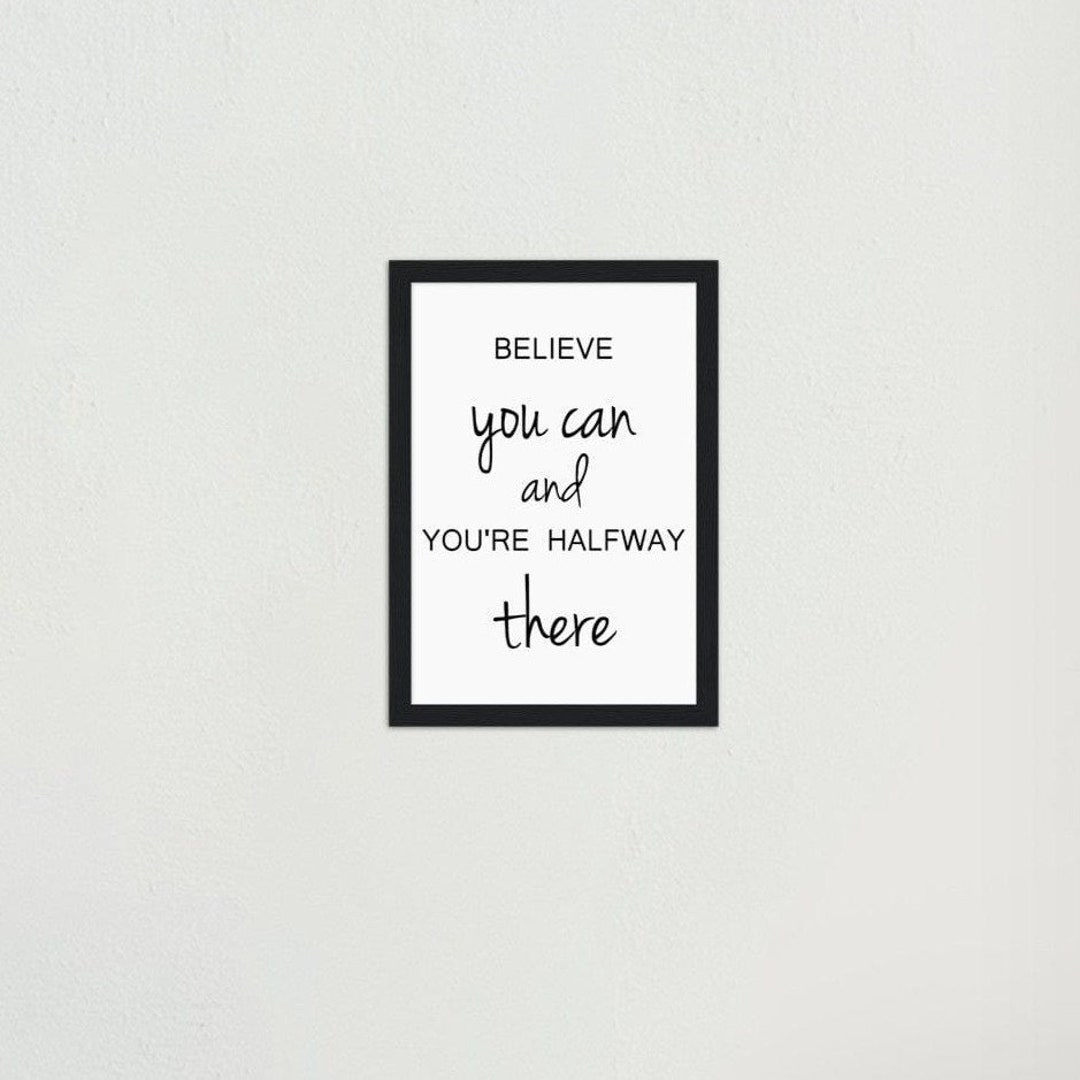 Inspirational Framed Poster, Inspirational Framed Sign, Inspirational