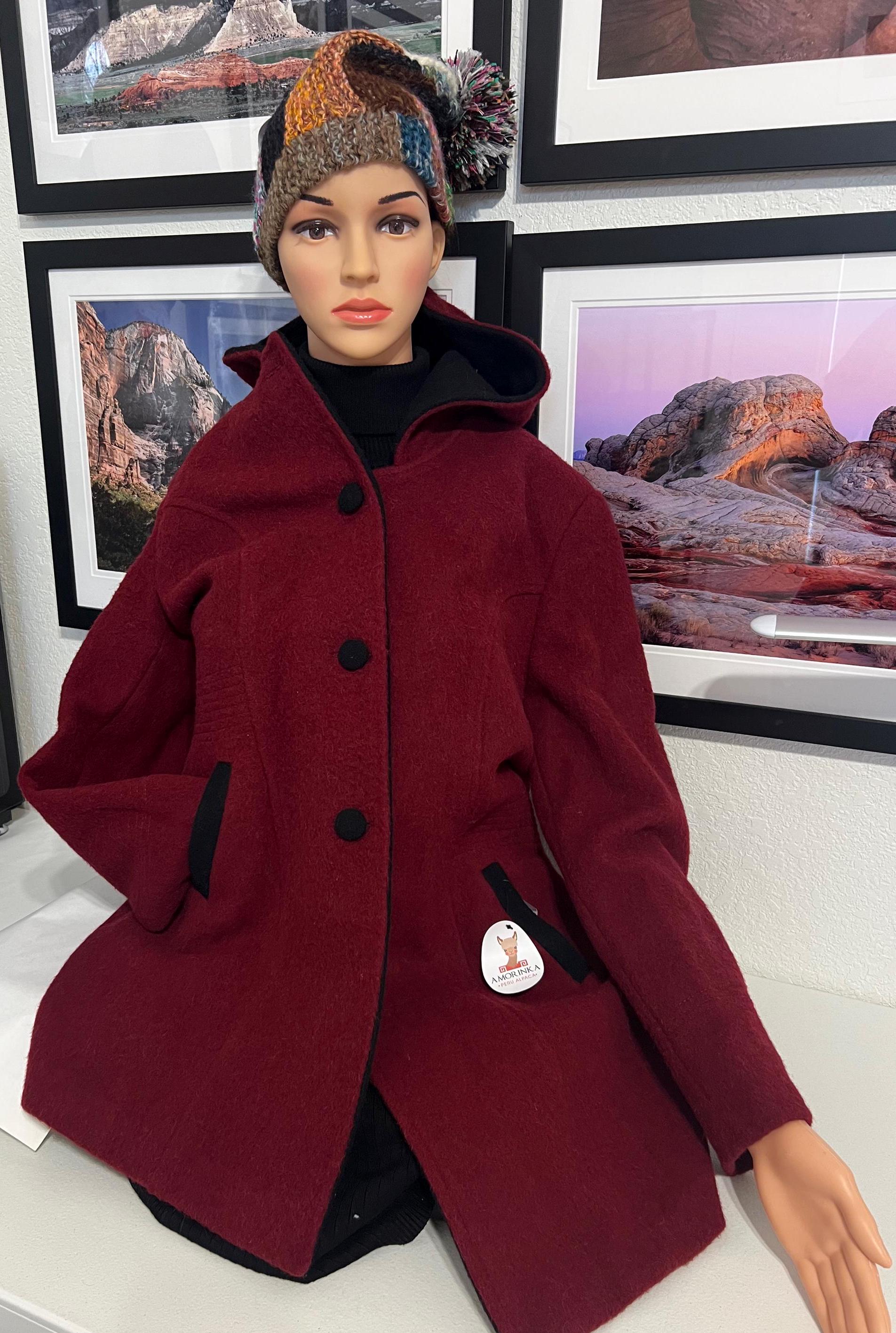 The Hooded Coat Alpaca Made in Peru