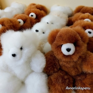 Teddy Bears made with 100% Baby Alpaca Fur- Made by hand in Peru