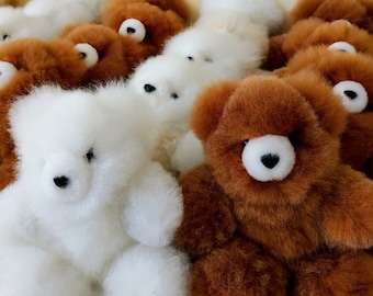 Teddy Bears made with 100% Baby Alpaca Fur- Made by hand in Peru