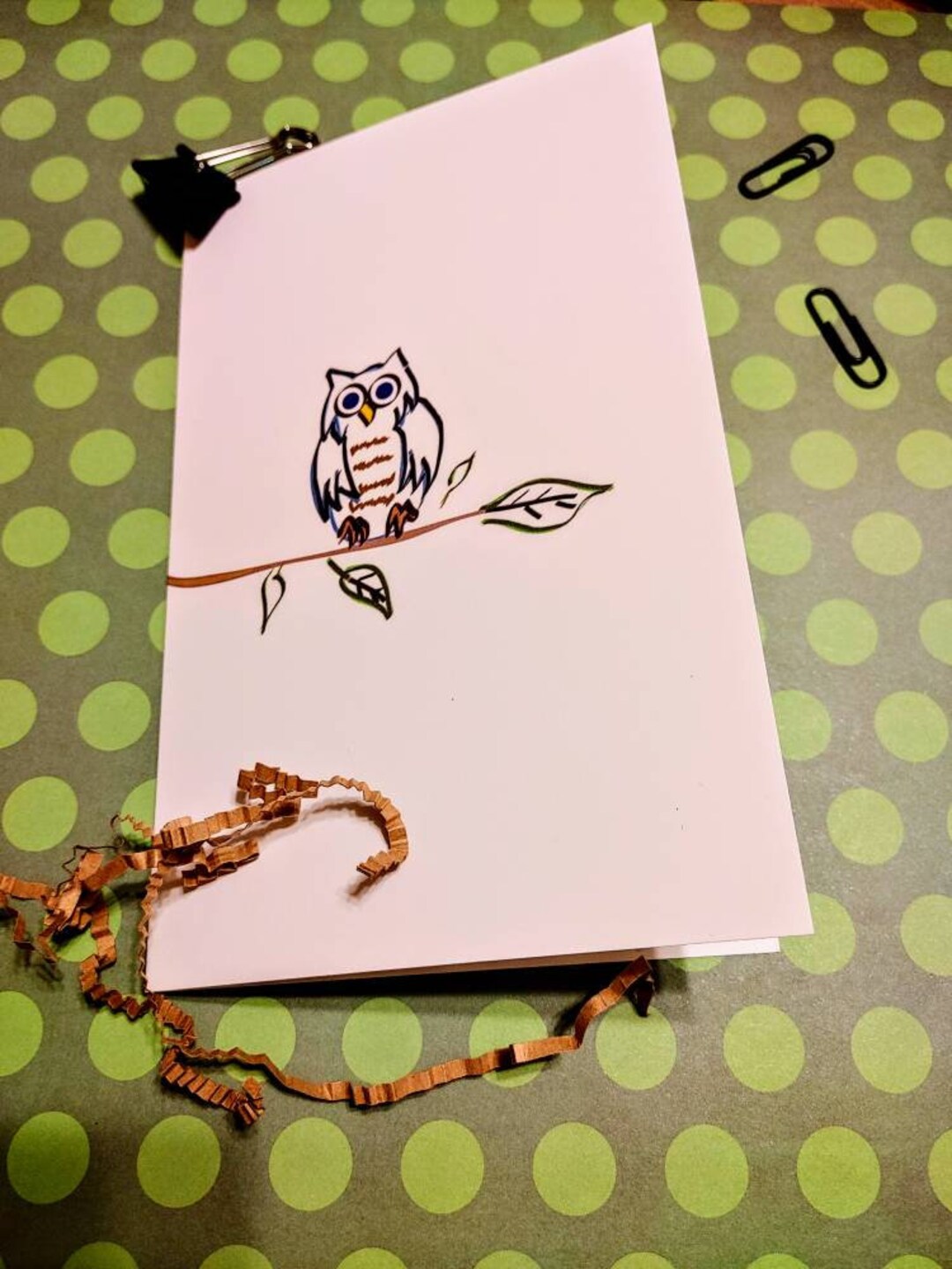 Thinking of You Card - Owl - Etsy