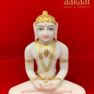 7&quot; Marble Jain Tirthankar Bhagwan Pratima Murti