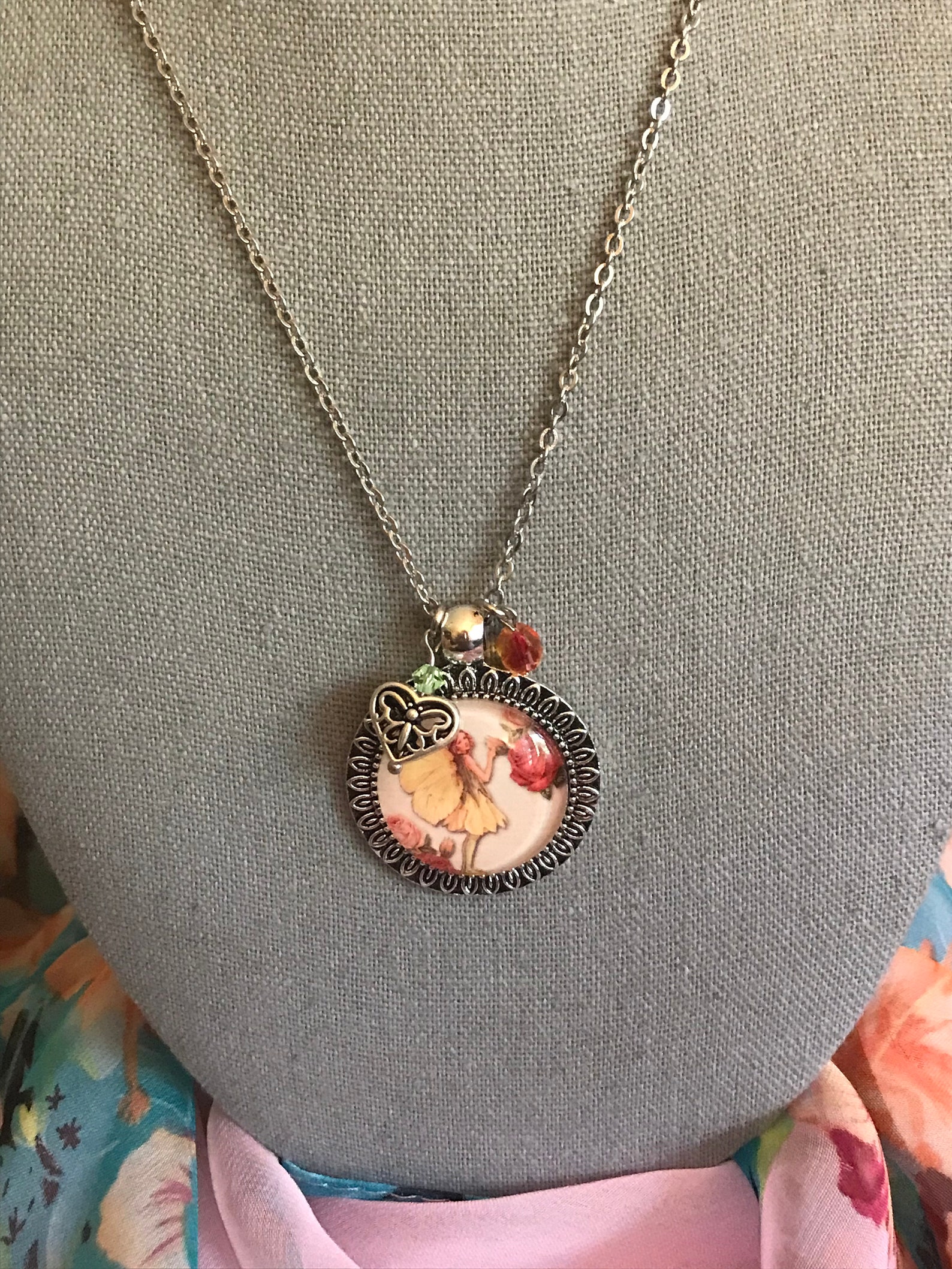 Fairy Necklace Primrose Fairy Necklace Fairycore Jewelry Etsy