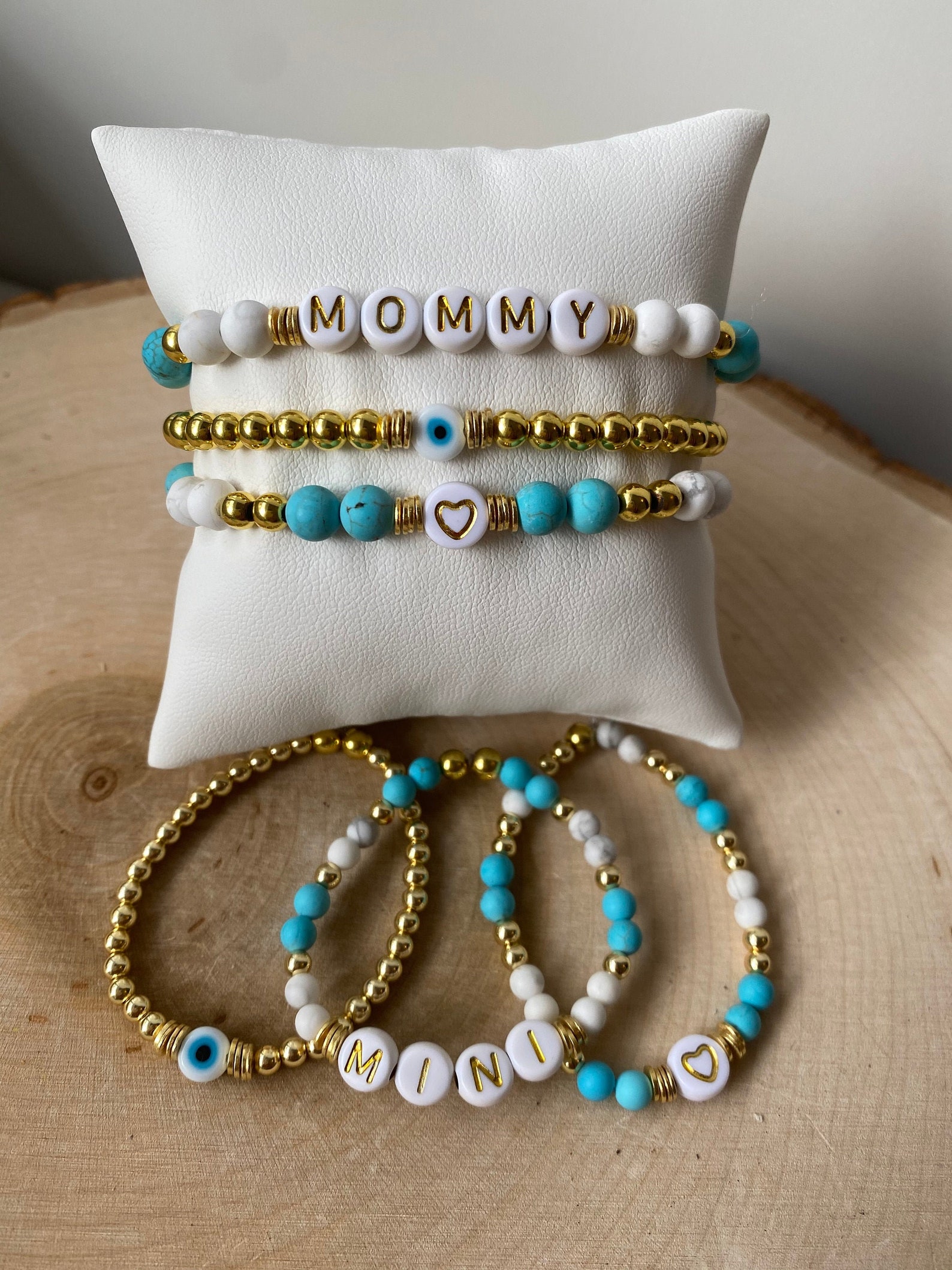 Mommy and Me Bracelets Personalized Kids Braceletsmatching - Etsy