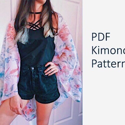 Kimono Printable PDF Sewing Pattern Digital Downloadable Etsy