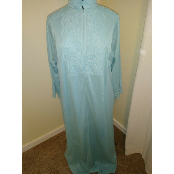 Vintage peignoir set nightgown robe lingerie - image 5