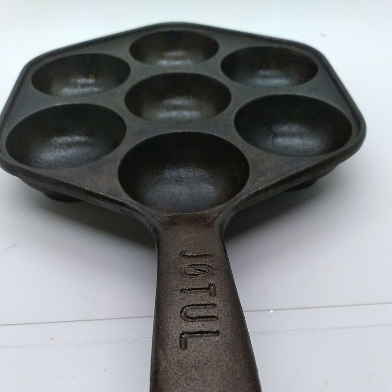 Jotul Cast Iron Aebleskiver/ Ebelskiver Pancake Pan Made in Etsy