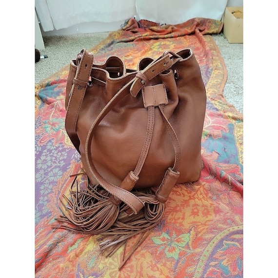 Y2K Lucky Brand Bucket Bag Tassles 