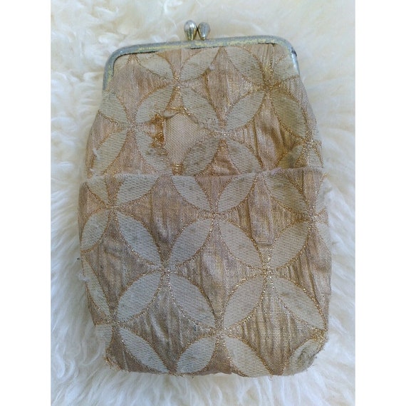 Vtg 50s Brocade Cigarettes Case - image 2